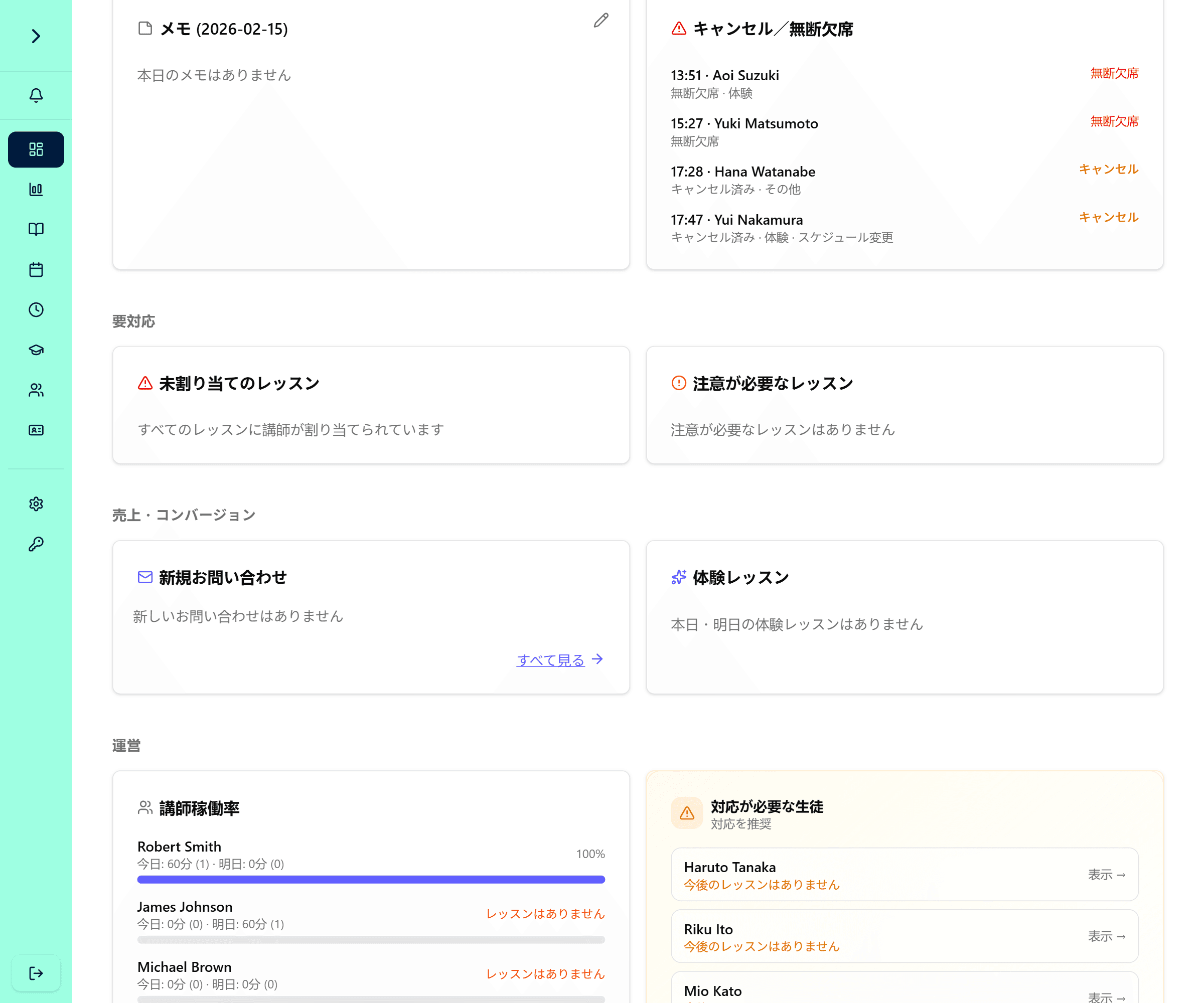 ダッシュボード
